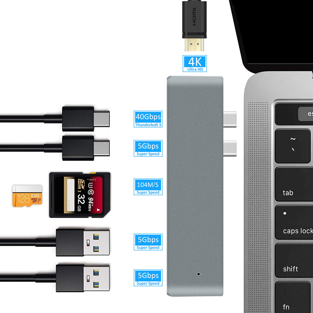 Type-C Docking Station To Expand Usb Adapter