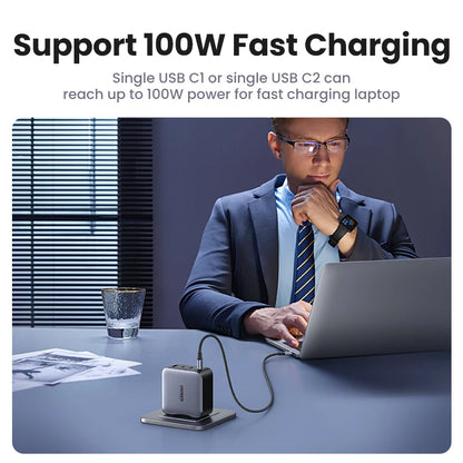 UGREEN 100W GaN Charger USB C PD Fast Charger QC4.0 3.0 Quick Charge Phone Charger For iPhone 15 14 13 Pro Macbook Laptop Tablet