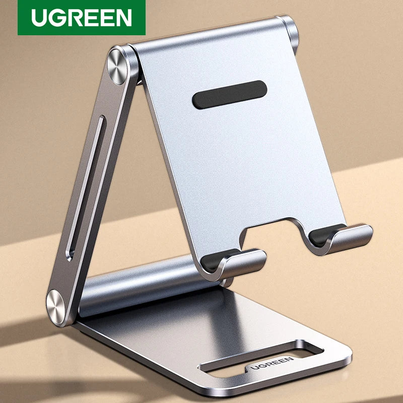 UGREEN Phone Holder Stand Aluminum Cell Phone Stand Tablet Stand Support Mobile Phone For iPhone 15 14 13 Pro Max Xiaomi Samsung