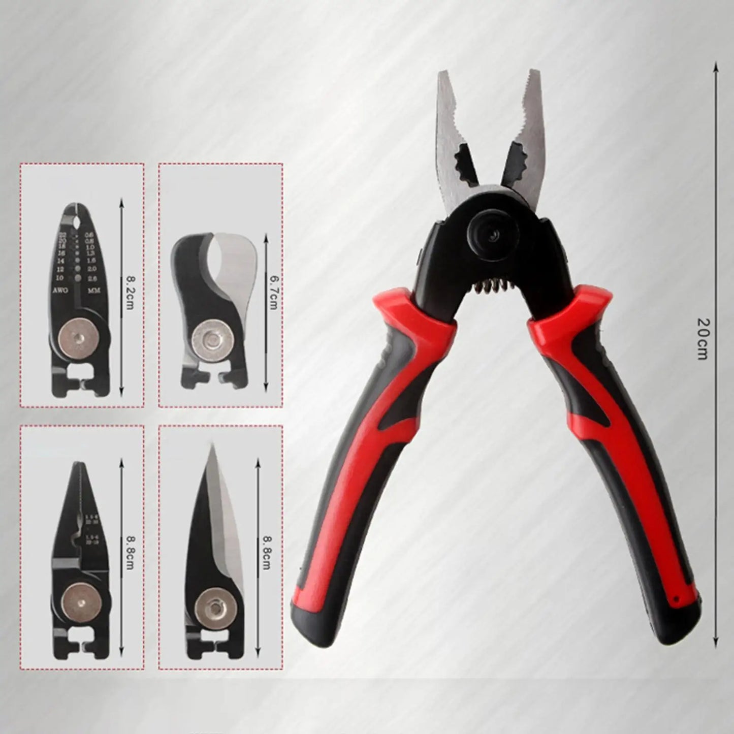 5 in 1 Pliers Set Wire Stripper Professional Electrician Plier Linesman Plier